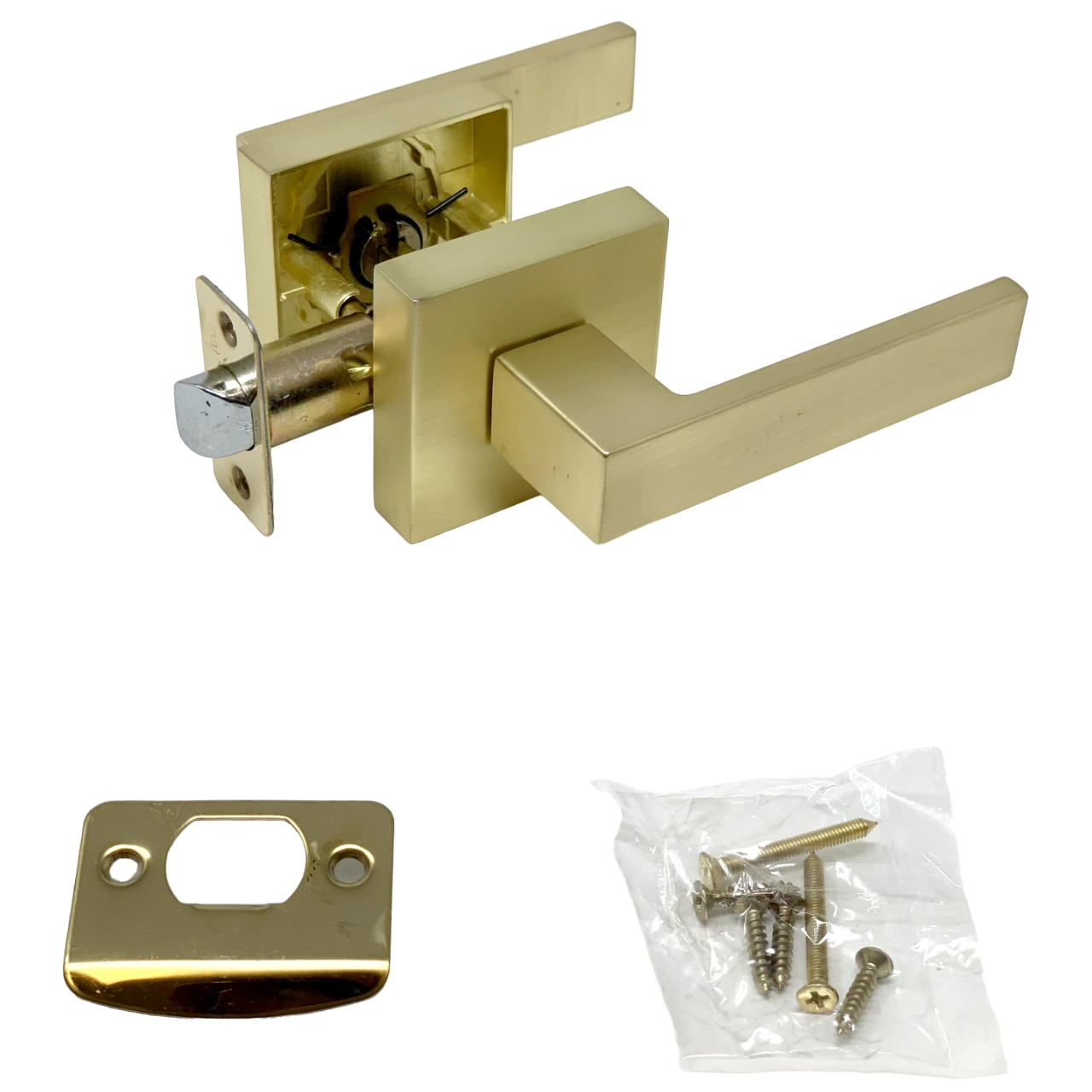 square shape door lock handle for interior doors