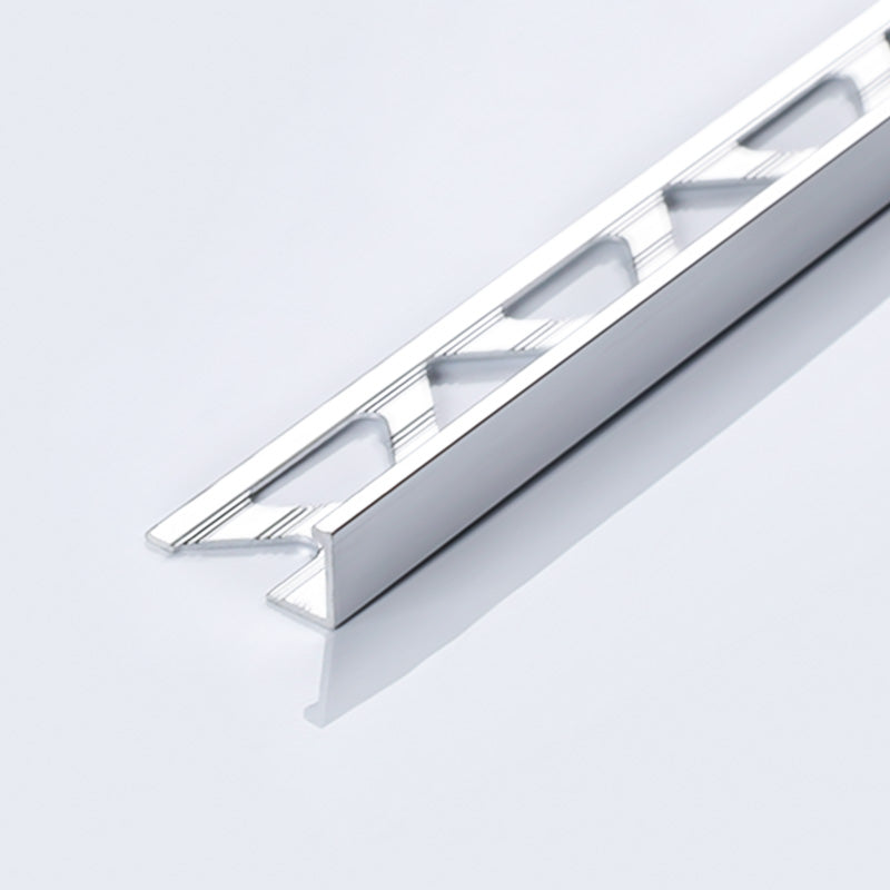 bord de garniture de carrelage en argent chromé