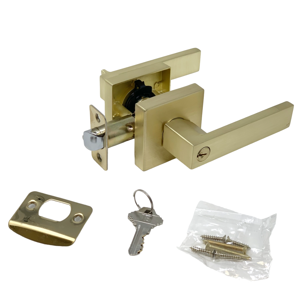 square shape door lock handle for interior doors