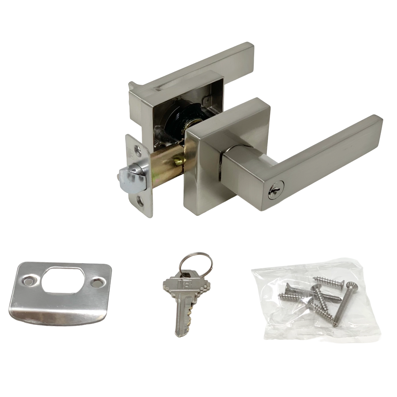 square shape door lock handle for interior doors