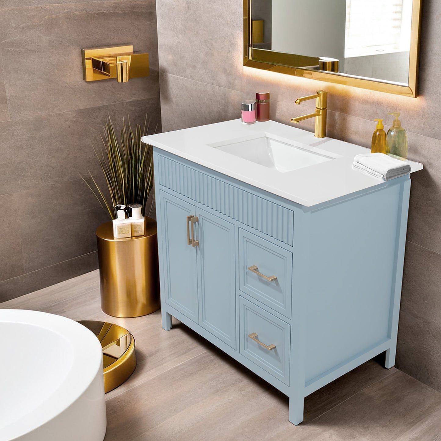Winter Lake 36-inch Morden Style Bathroom Vanity