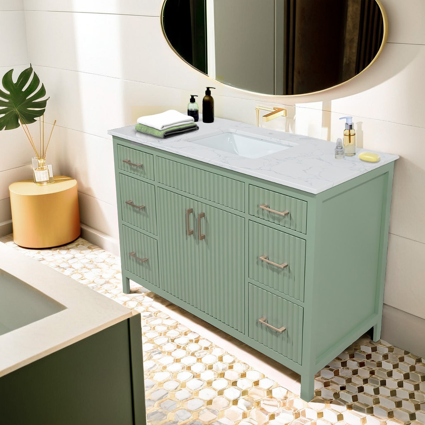 Sherwood Green 48" Bathroom Vanity for Bathroom Renovation