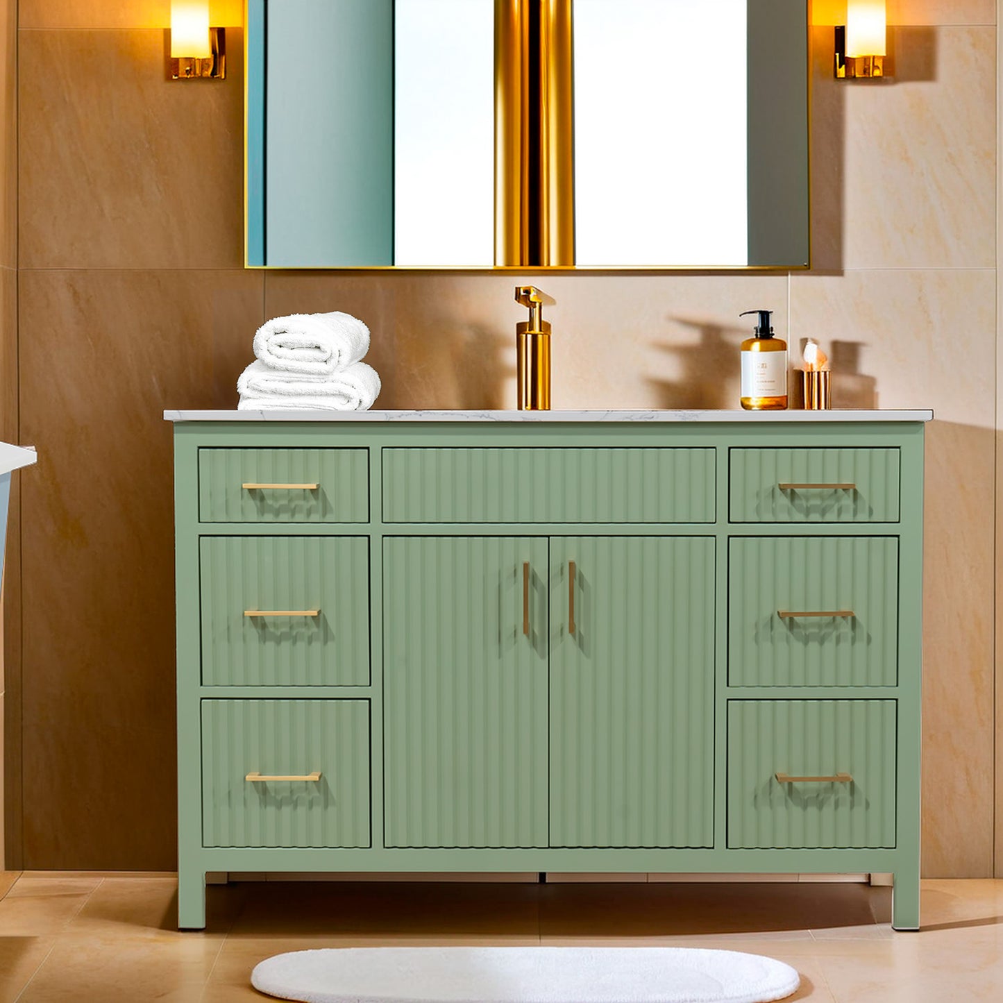 Sherwood Green 48" Bathroom Vanity for Bathroom Renovation