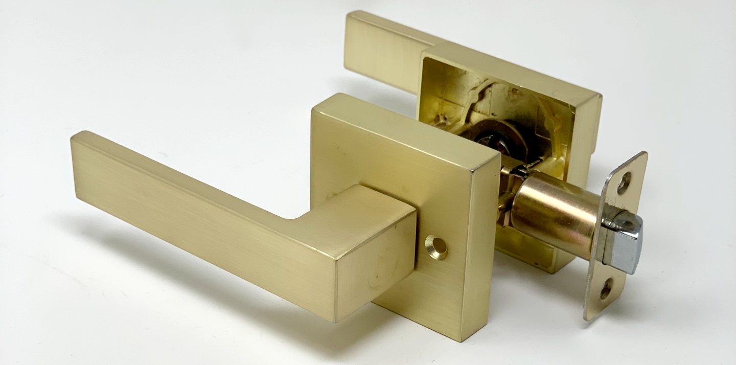 square shape door lock handle for interior doors
