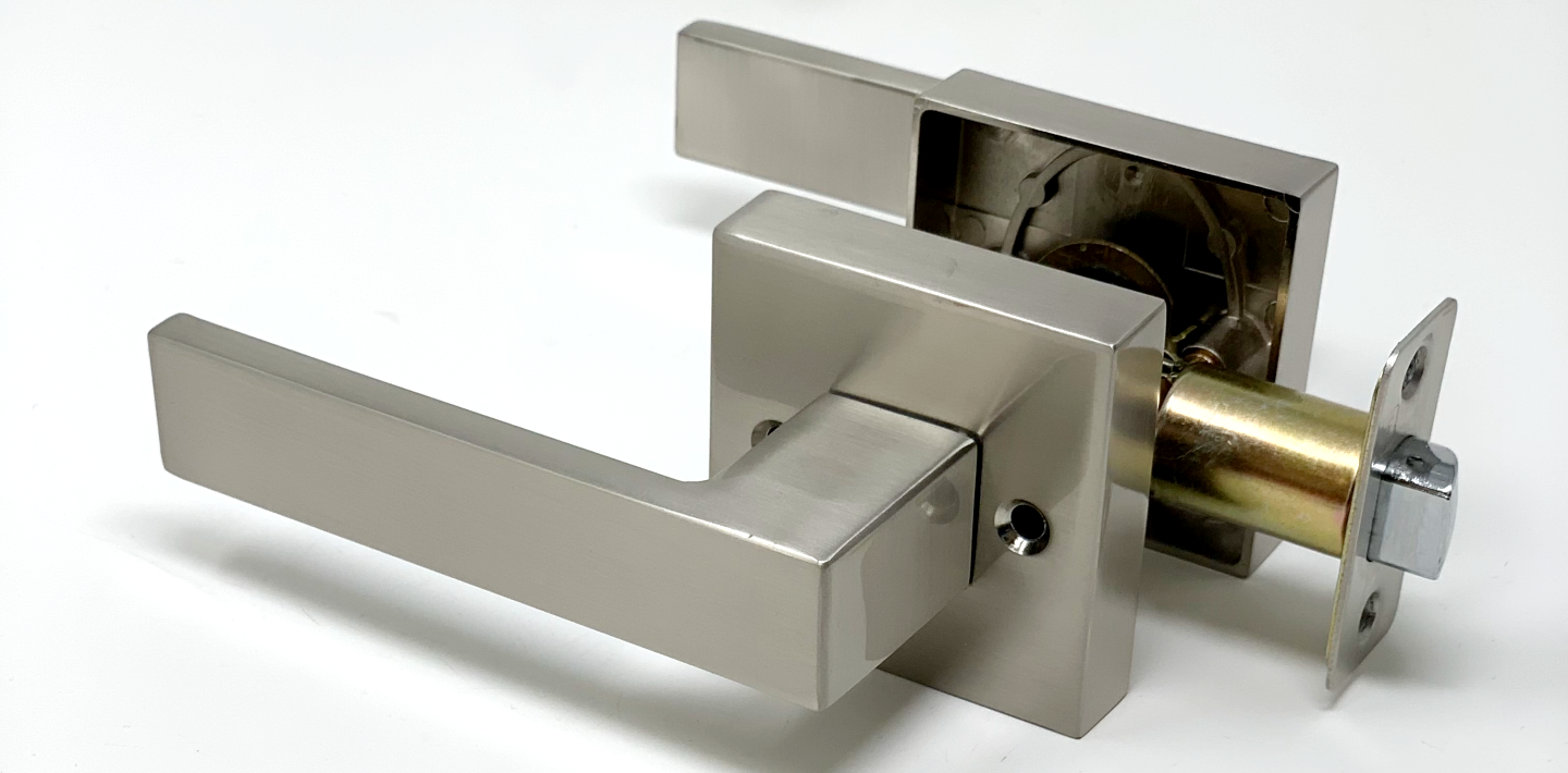 square shape door lock handle for interior doors