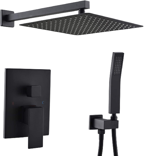 Two-Way Shower Mixer with a 10-Inch Square Showerhead