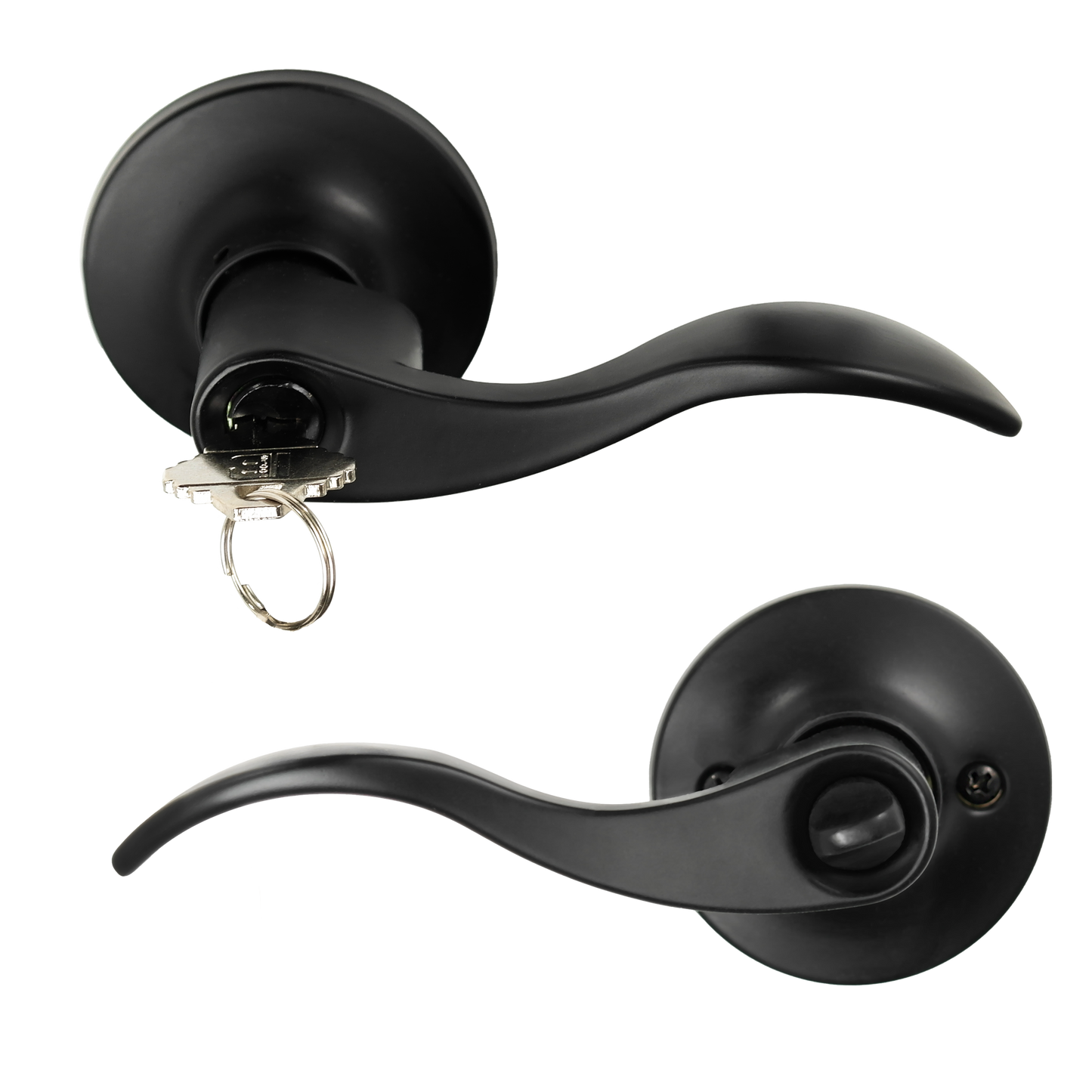 wave style door lock handle for interior door 1860