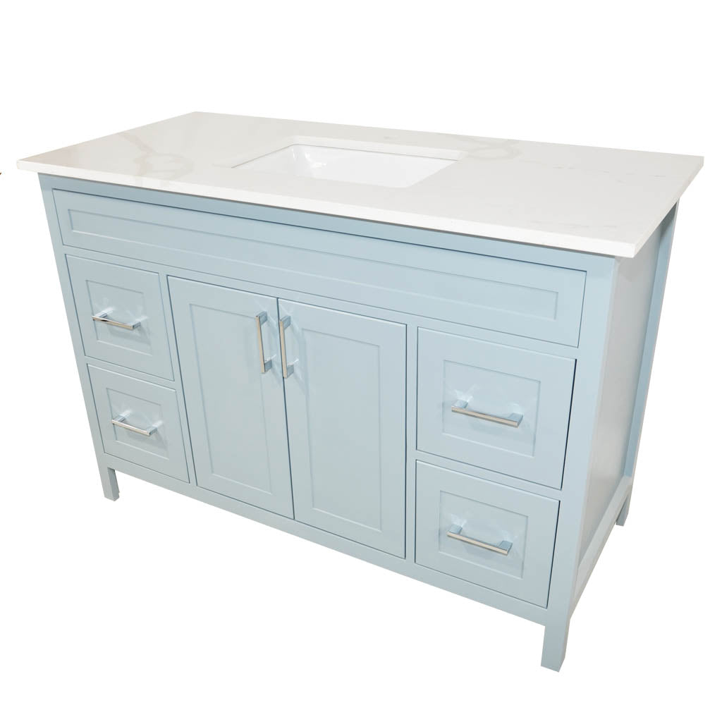 Catalina 48 in. Sky Blue Single Vanity
