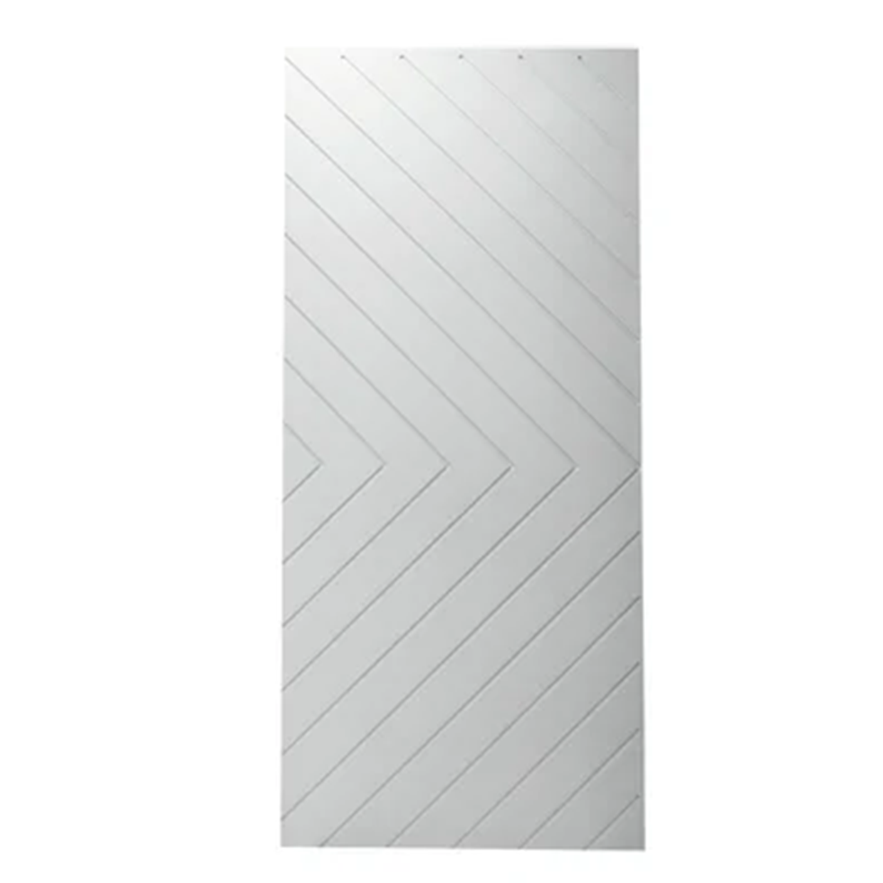 Chevron style solid core interior primed doors