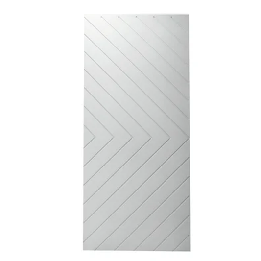 Chevron style solid core interior primed doors 1 3/4" thick