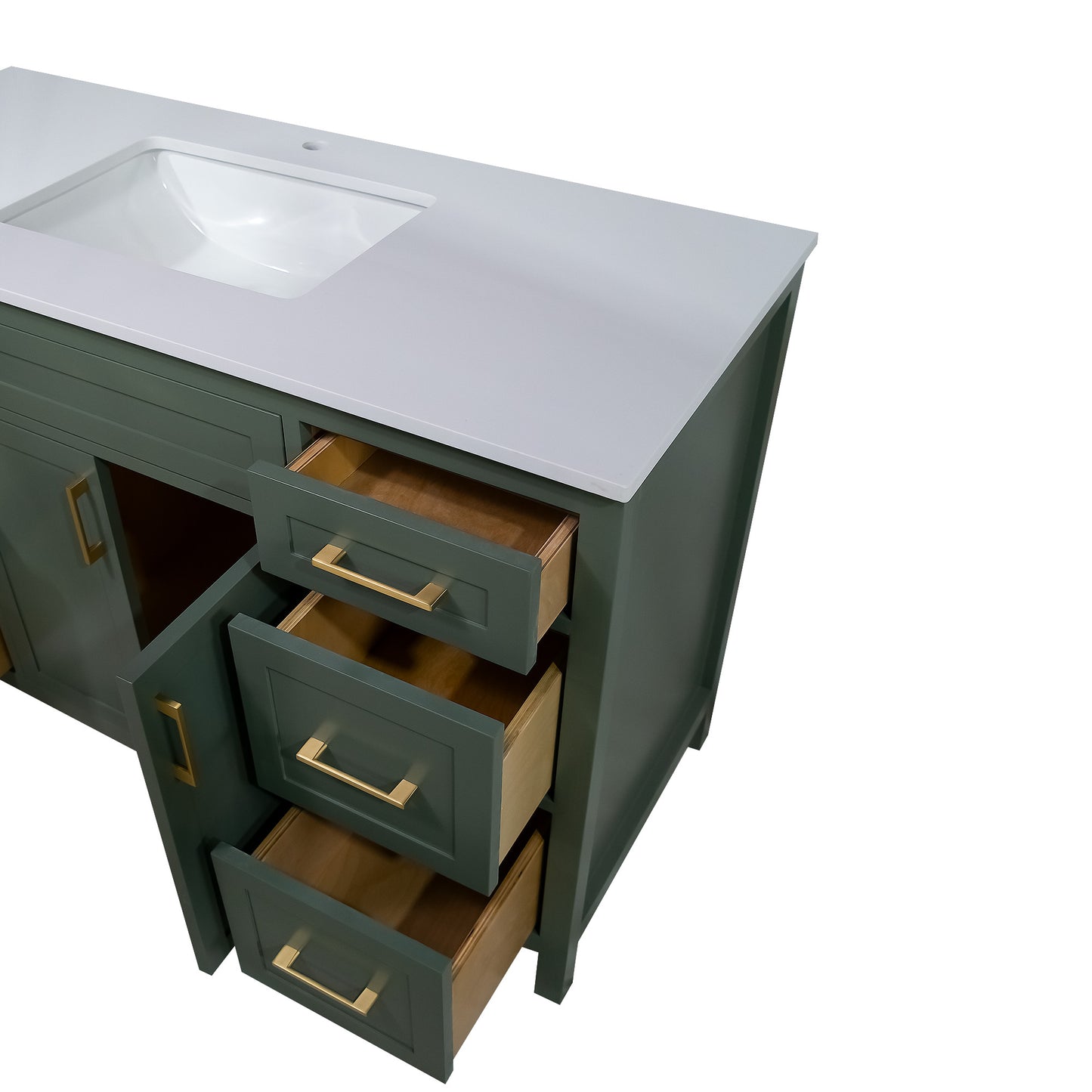 Octavia lush 48" wood vanity 6 drawers with top and sink