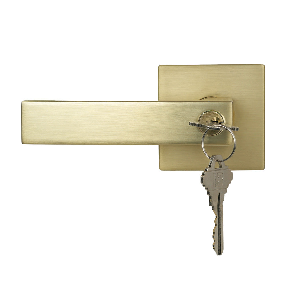square shape door lock handle for interior doors