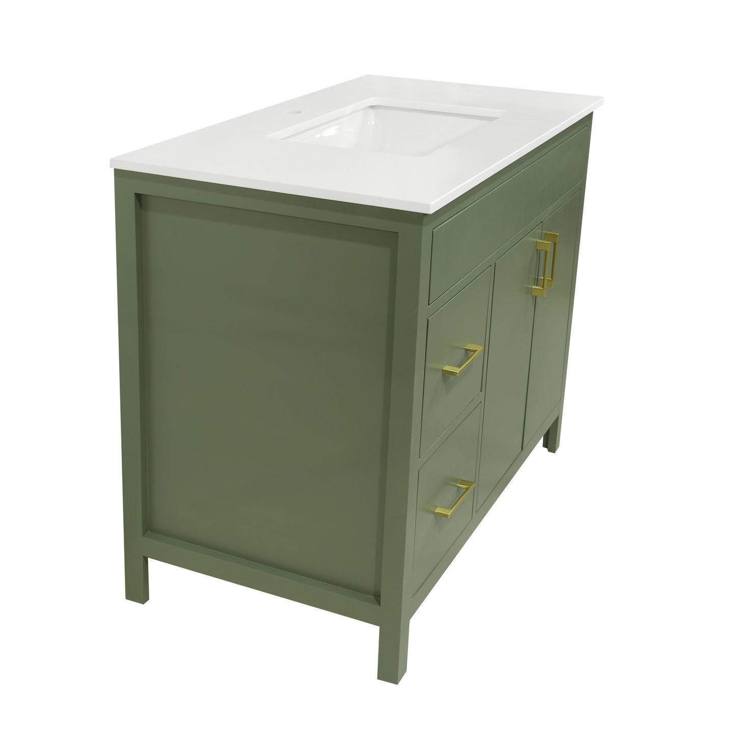 Olive - Lush 36" Mirea Style Bathroom Vanity 2 Doors and 2 Drawers