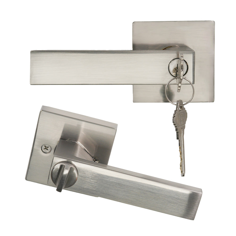 square shape door lock handle for interior doors