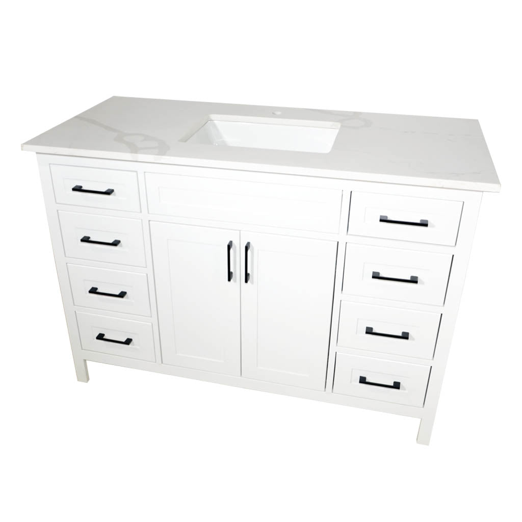 Lilia 48 in. White Single Vanity