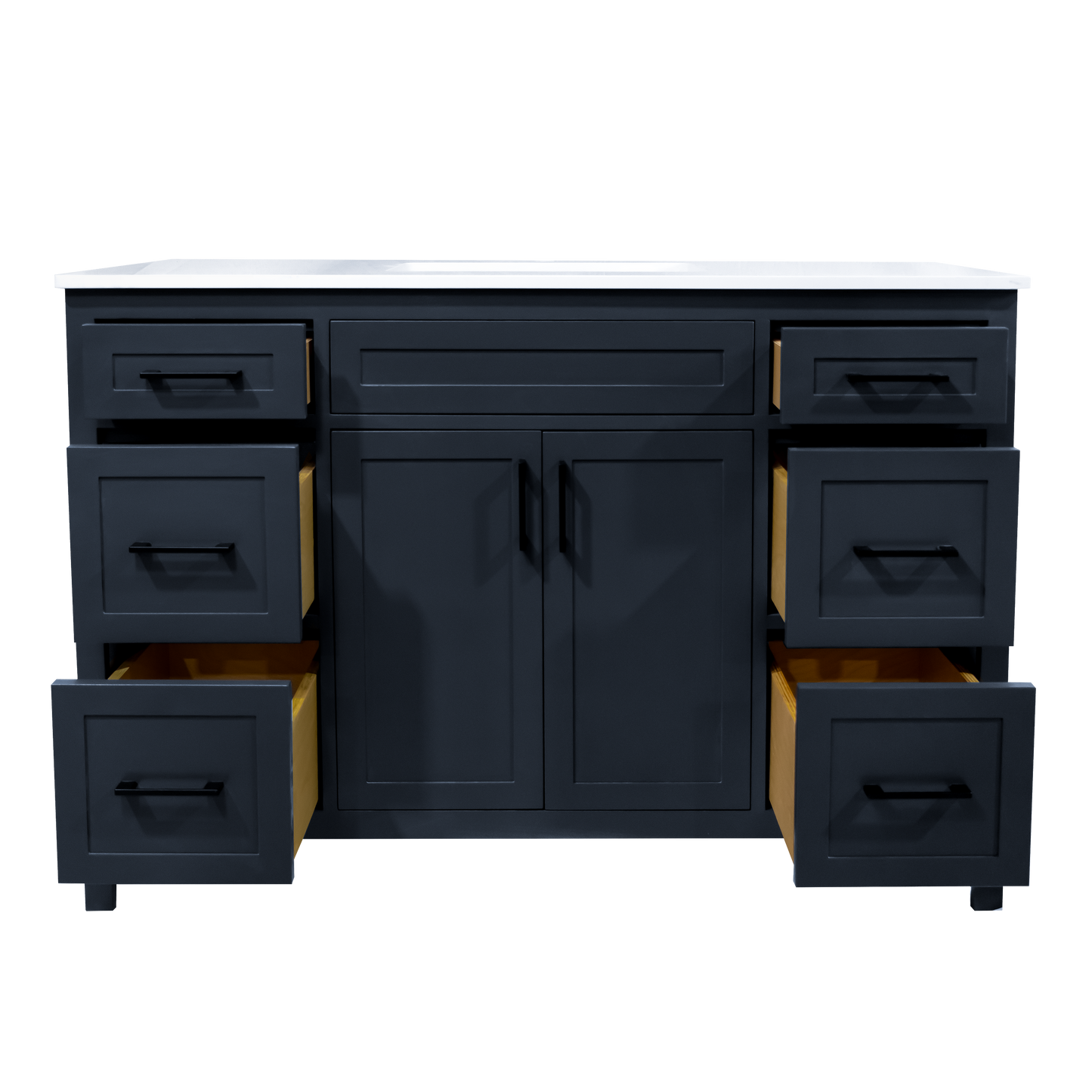 Elada 48" wood vanity made in Canada include quartz top and sink