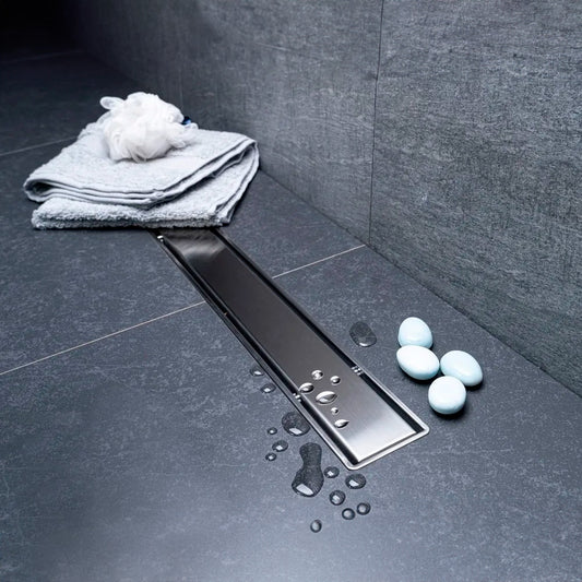 36" linear shower drain for floor with waterproofing membrane