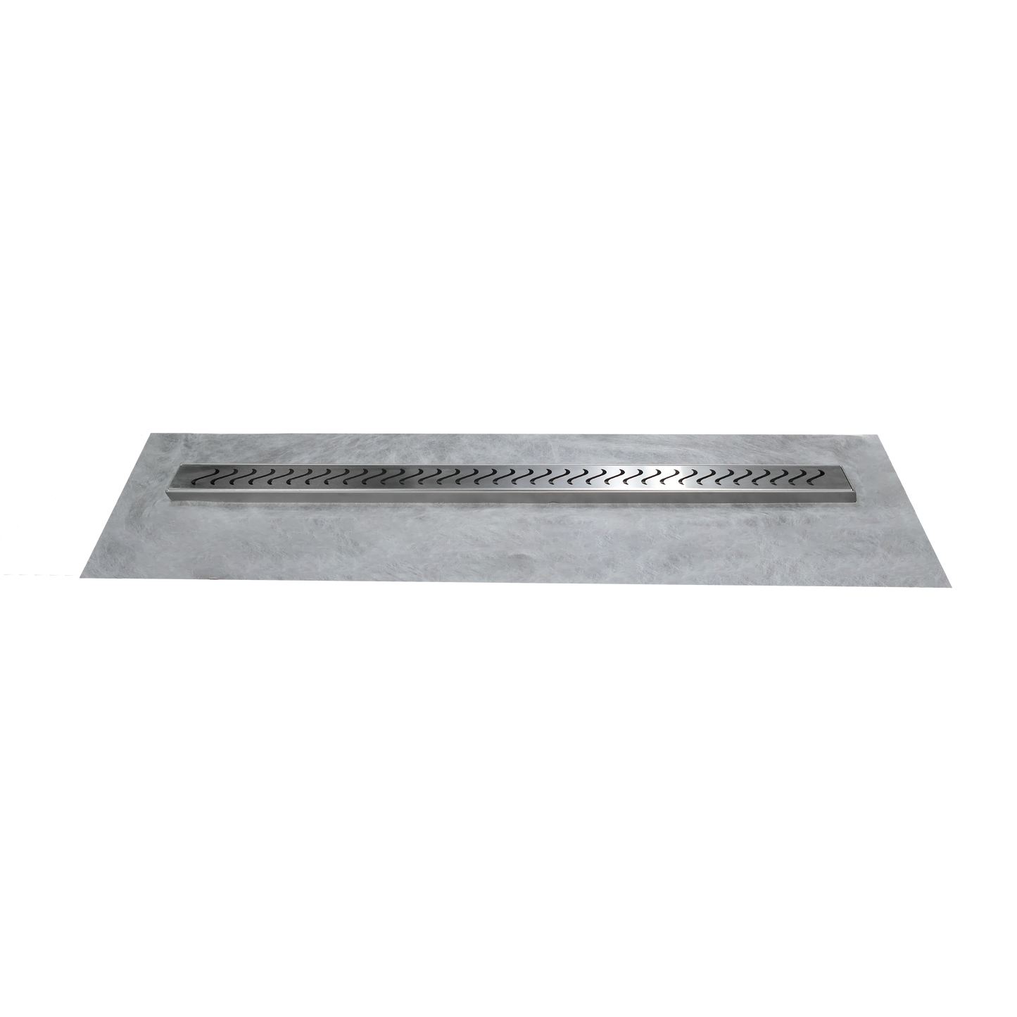 36" linear shower drain for floor with waterproofing membrane