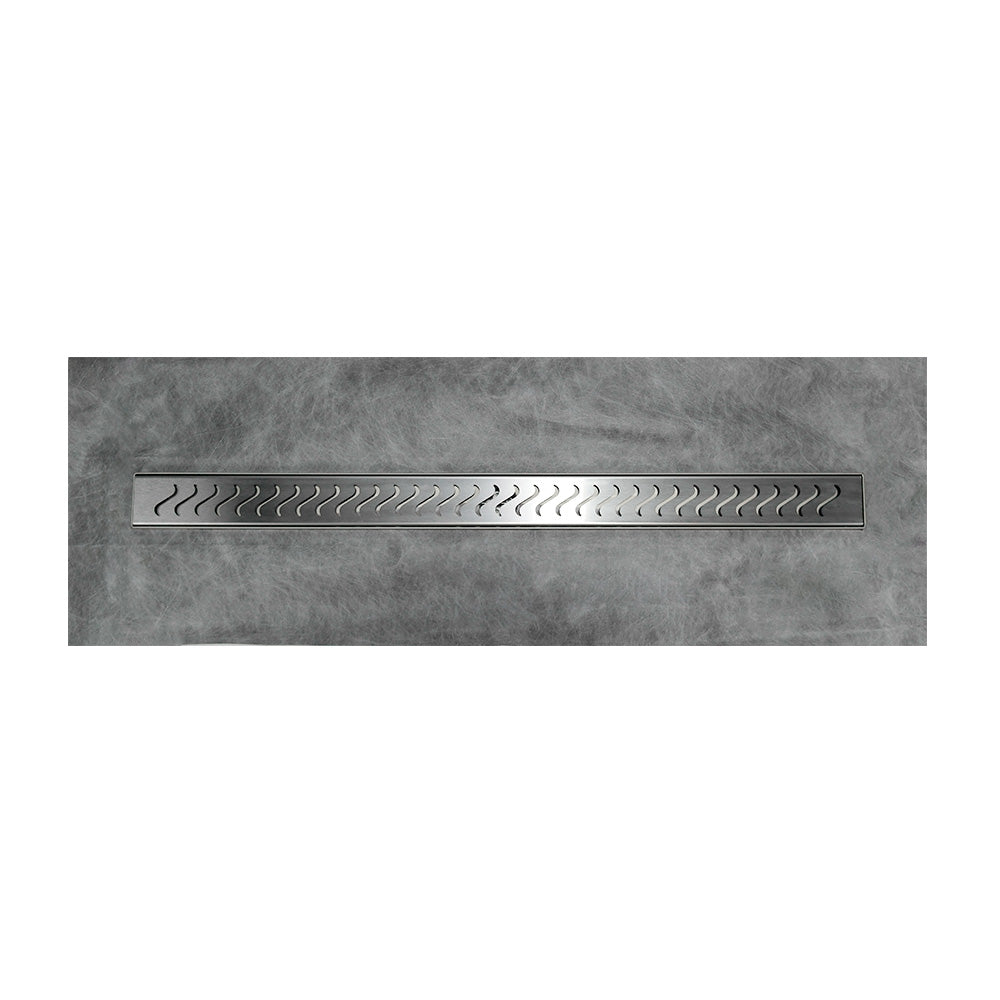 48" linear shower drain stain less steel with waterproof membrane