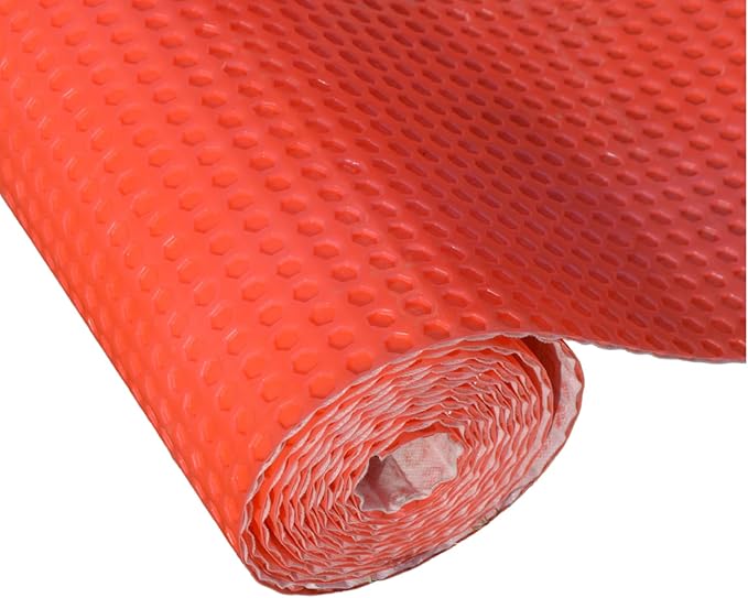 Heated Membrane Underlayment for Concrete Subfloor, Ceramic Tile, and Bathroom Floor Tiles