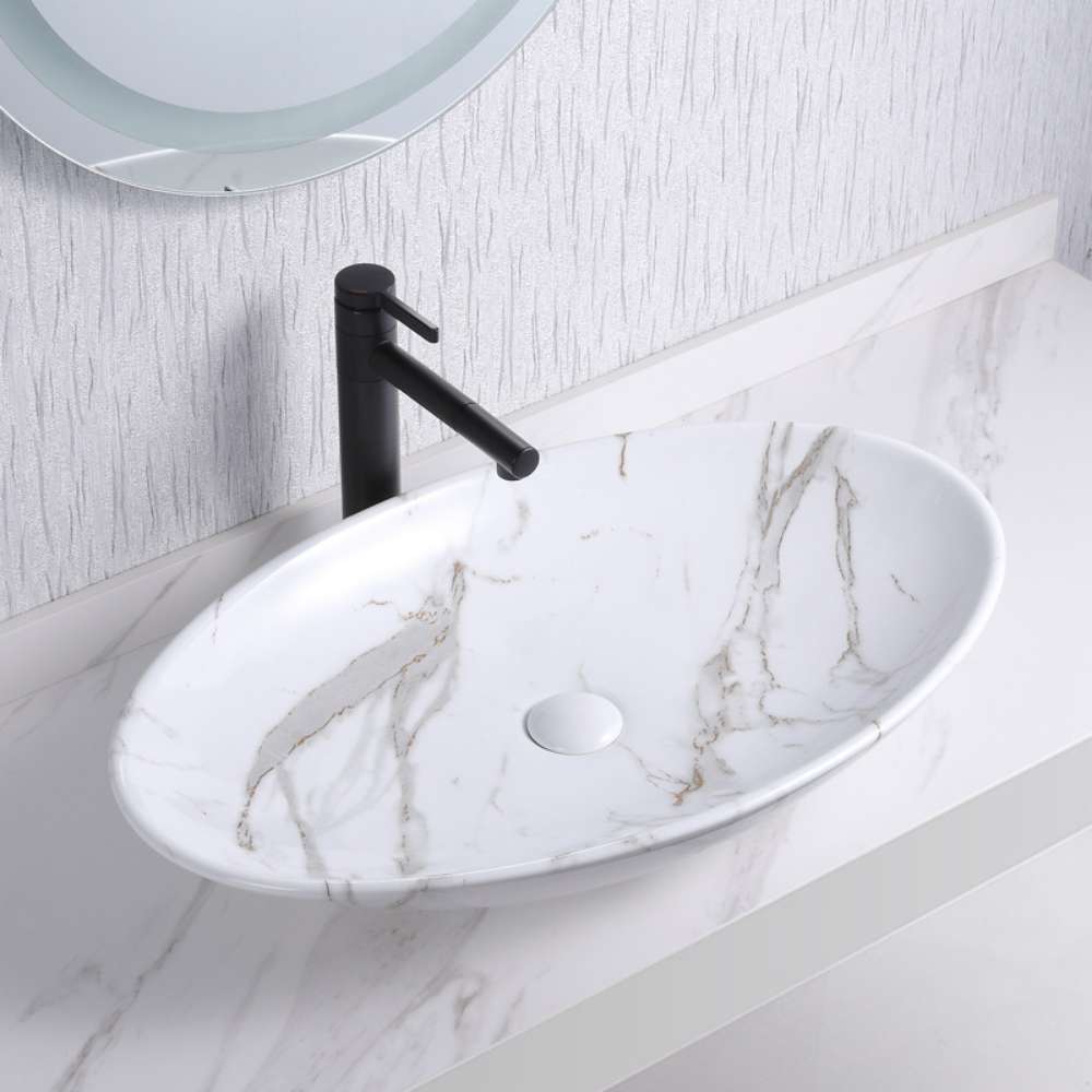 top mounted sink basin marble design 571ST