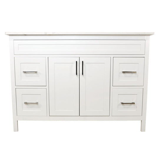 Camea 48 in. White Single Vanity