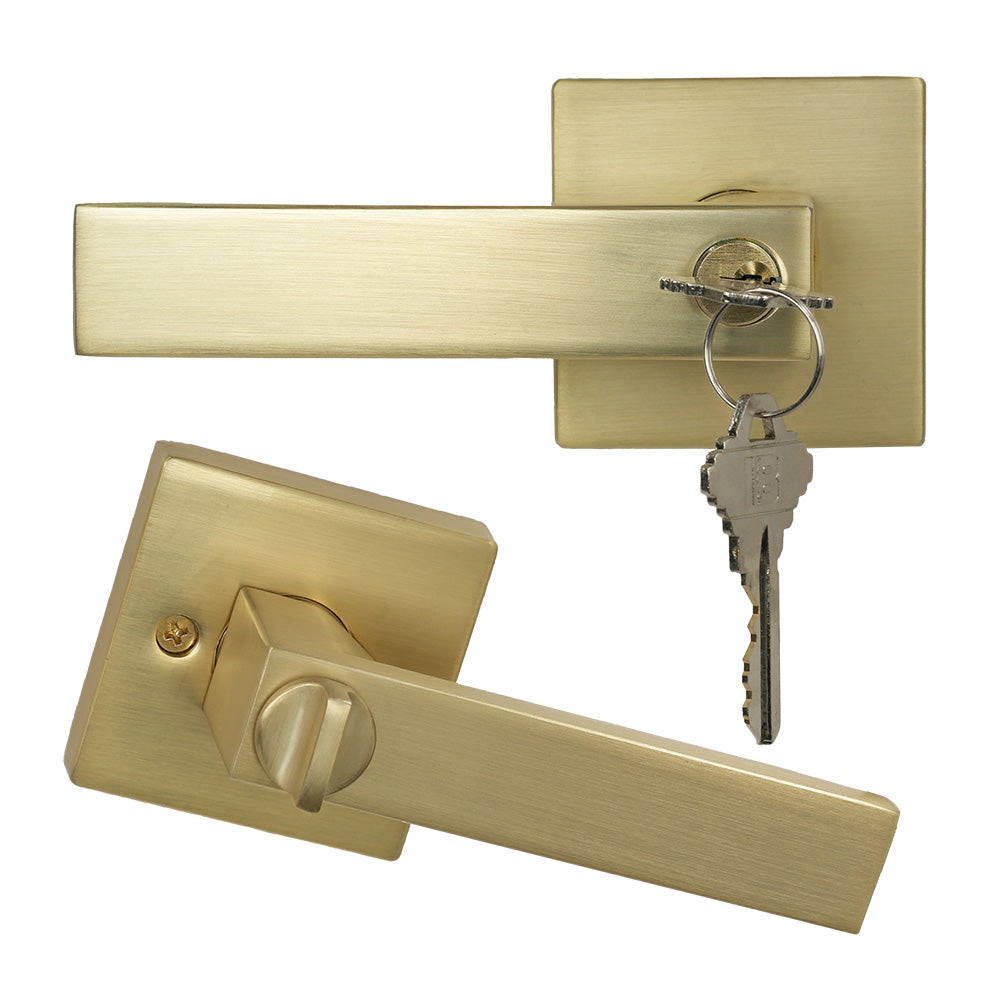 square shape door lock handle for interior doors