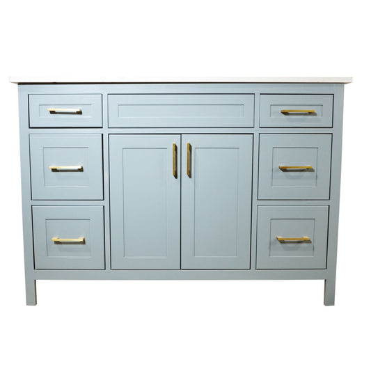 Victoria 48 in. Sky Blue Single Vanity