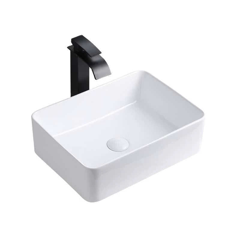 white ceramic sink for vanity top mounted 8460