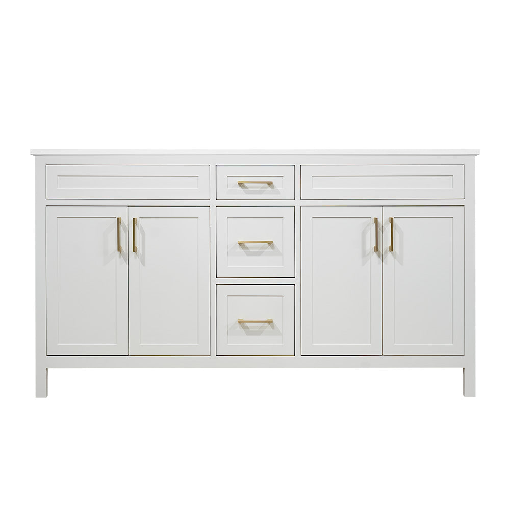 Elevate Your Space: Discover the Elegance of a 60" Dune White Bathroom Vanity