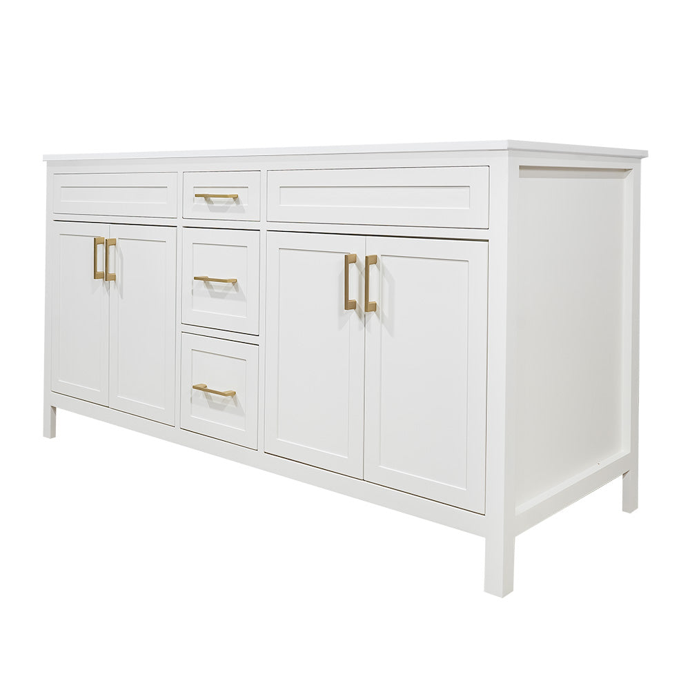 Elevate Your Space: Discover the Elegance of a 60" Dune White Bathroom Vanity