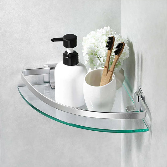 10 mm tempered glass shower corner shelve